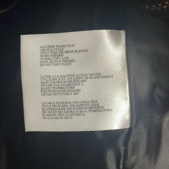 Black Michael Kors women’s rain jacket coat hooded gold Small S - Picture 6 of 8